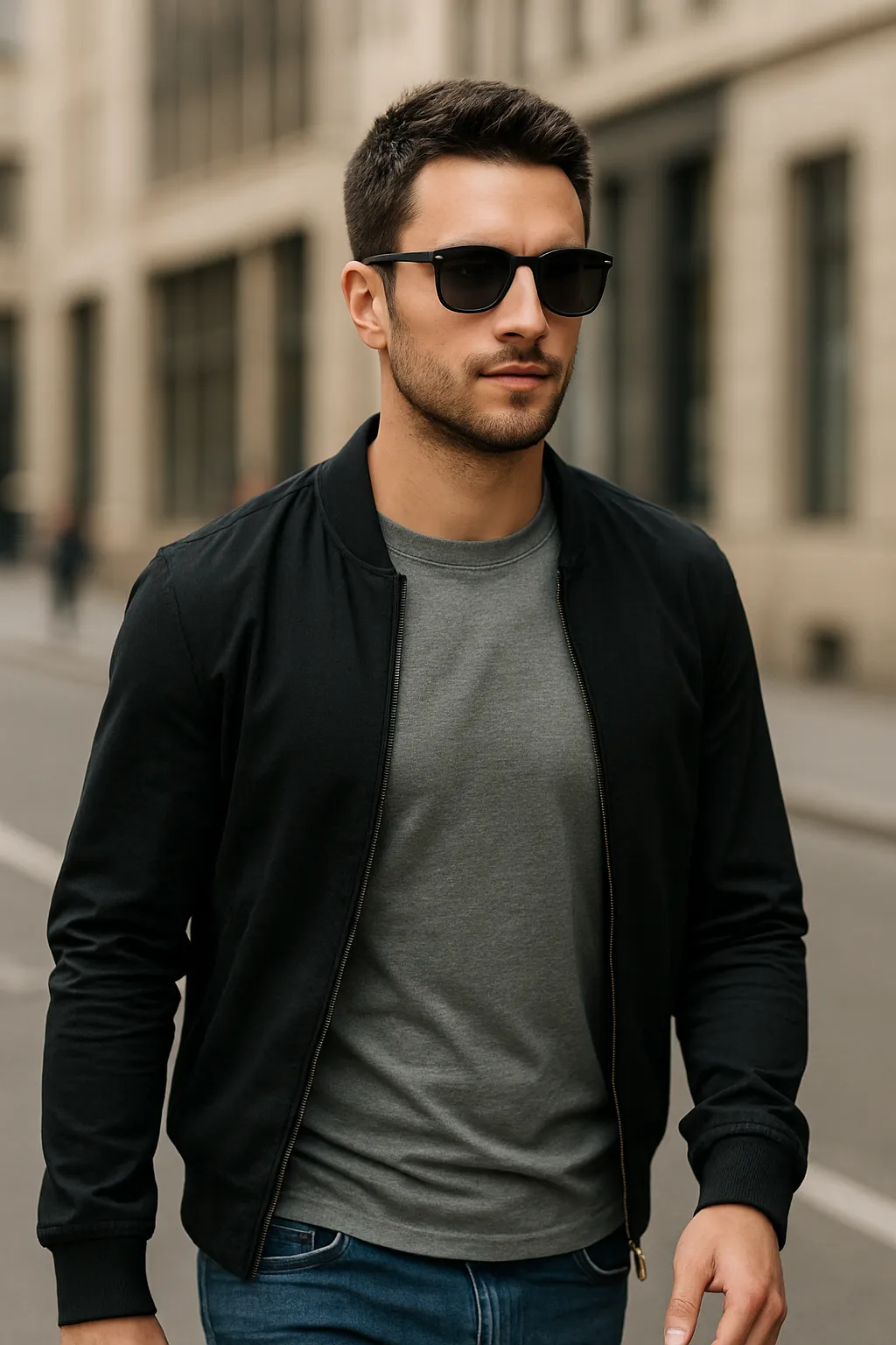 Ein Mann mit Sonnebrille